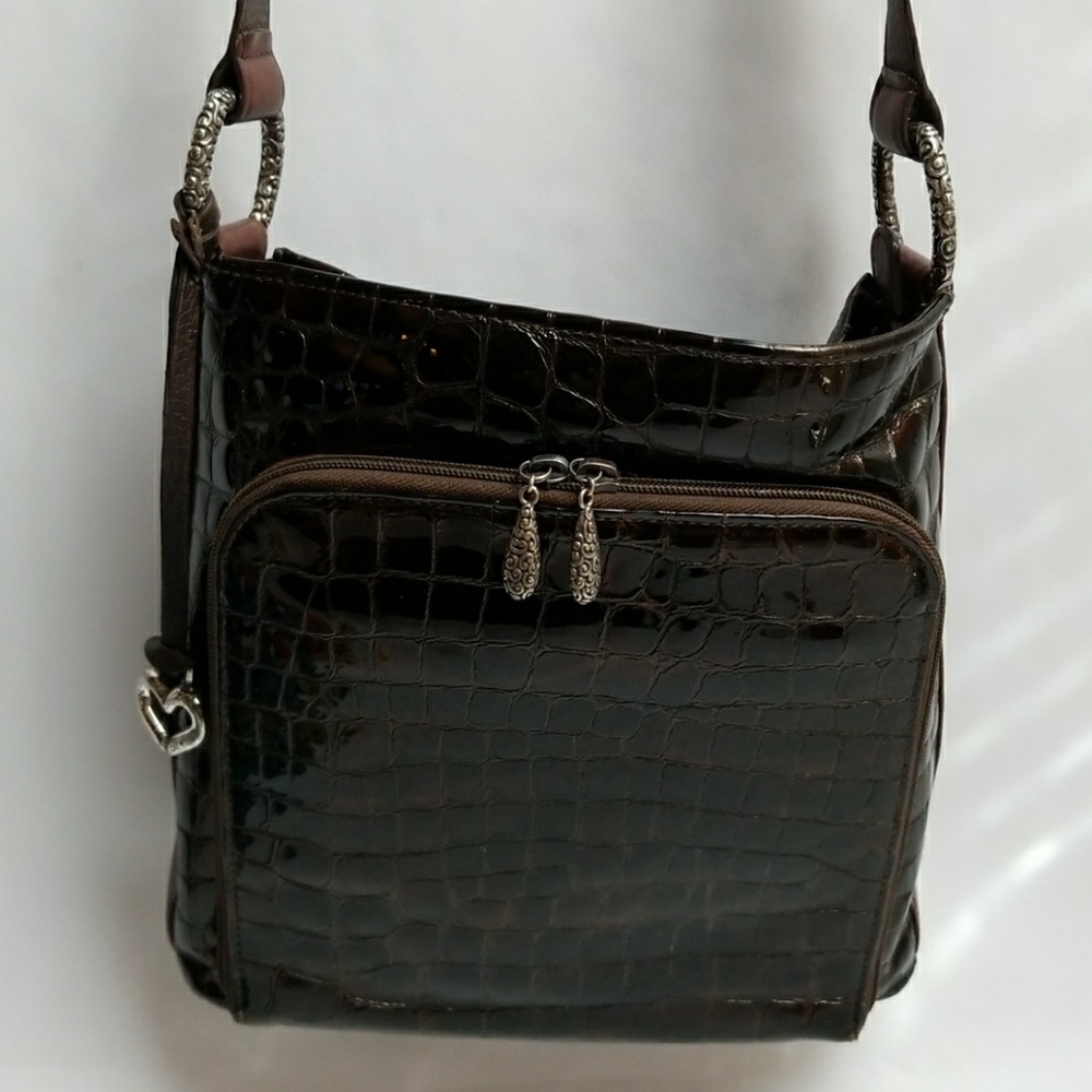 Brighton Alligator Embossed & Leather Purse